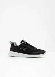 Sneakersy Kangaroos z lekka podeszwą. Czarne buty sportowe męskie bonprix, bez wzorów, bez zapięcia. Za 169.99 zł.