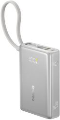Powerbank Baseus Powerbank PicoGo 10000mAh 45W z wyświetlaczem cyfrowym z wbudowanym kablem USB-C - tytanowy. Powerbanki Baseus. Za 63.80 zł.