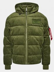 Alpha Industries Kurtka zimowa Cord 138118 Zielony Regular Fit. Zielone kurtki męskie Alpha Industries, na zimę, m, bez wzorów, z bawełny, bez kaptura. Za 1,079.00 zł.