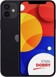 Smartfon poleasingowy Apple APPLE IPHONE 12 256GB BLACK | STAN DOBRY. Czarne smartfony Apple. Za 1,599.00 zł.