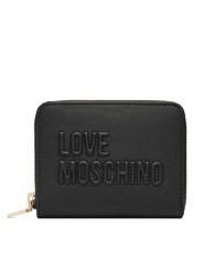 LOVE MOSCHINO Portfel JC5502PP1PLE0000 Czarny. Czarne portfele damskie Love Moschino, ze skóry. Za 439.99 zł.