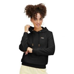 Damska Bluza Z Kapturem Bruchsal. Czarne bluzy damskie Fila, s, bez wzorów, z bawełny, bez ramiączek, z kapturem. Za 348.99 zł.