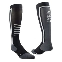 Skarpetki Ariat Tek Performance. Czarne skarpetki damskie Ariat, bez wzorów, z elastanu. Za 117.00 zł.