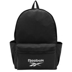 Plecak sportowo-turystyczny dla dorosłych RBK Backpack pojemność 23 L. Czarne plecaki męskie Reebok, bez wzorów, sportowe. Za 69.99 zł.