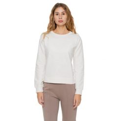 Bluza zimowa Leone 1947 Never Without Damen z Rundhalsausschnitt. Białe bluzy damskie LEONE 1947 APPAREL, na zimę, bez wzorów, z bawełny, sportowe, bez ramiączek, bez kaptura. W wyprzedaży za 147.35 zł.