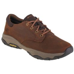 Buty sportowe Sneakersy męskie, Craster-Fenzo. Brązowe buty sportowe męskie Skechers, bez wzorów, bez zapięcia, trekkingowe. Za 349.99 zł.
