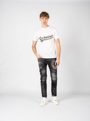 John Richmond T-Shirt | RMA22091TS | Mężczyzna | Biały. Białe t-shirty męskie John Richmond, l, bez wzorów, z bawełny, bez kołnierzyka, bez ramiączek. W wyprzedaży za 319.00 zł.