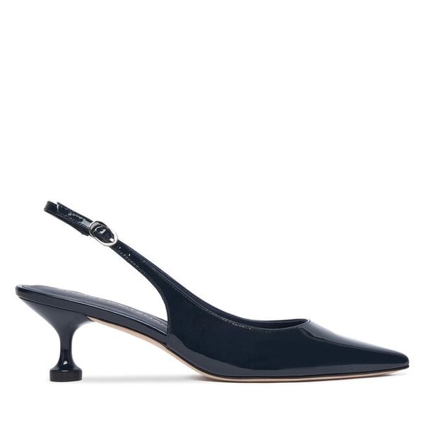 Czółenka Stuart Weitzman. Niebieskie czółenka damskie Stuart Weitzman, bez wzorów, bez obcasa, bez zapięcia. Za 1,406.99 zł.