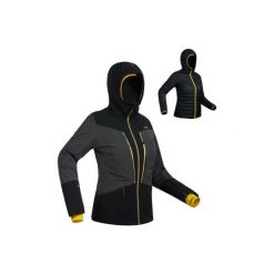 Kurtka narciarska 980 damska. Szare kurtki sportowe damskie WED'ZE, l, bez wzorów, z elastanu, bez ramiączek, bez kaptura, narciarskie, climacool (adidas). Za 799.99 zł.