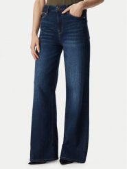 Guess Jeansy W6YA82 D1334 Granatowy Wide Leg. Niebieskie jeansy damskie Guess, z aplikacjami, z jeansu. Za 524.99 zł.