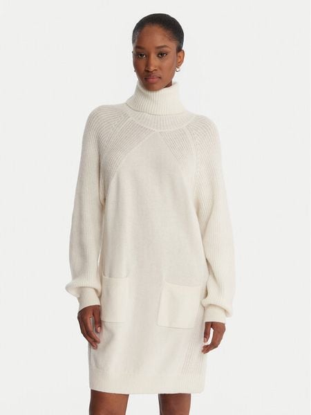 Liu Jo Sukienka dzianinowa MF5063 MS009 Écru Regular Fit. Sukienki damskie Liu Jo, s, bez wzorów, z dzianiny, bez kołnierzyka, bez ramiączek. Za 769.99 zł.