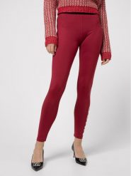 Hugo Legginsy Delessie 50439062 Czerwony Slim Fit. Czerwone legginsy damskie Hugo, bez wzorów, z syntetyku. W wyprzedaży za 119.99 zł.