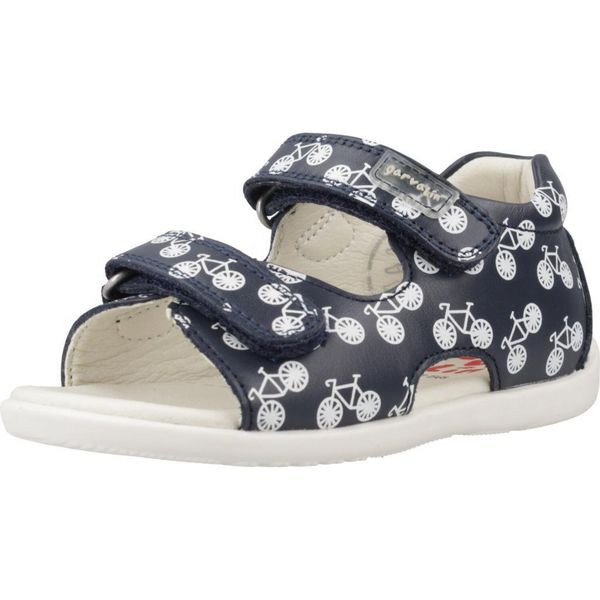 Sandały GARVALIN 242315G Niebieski. Niebieskie buty zimowe męskie Garvalin, bez wzorów, ze skóry, bez zapięcia. Za 139.99 zł.