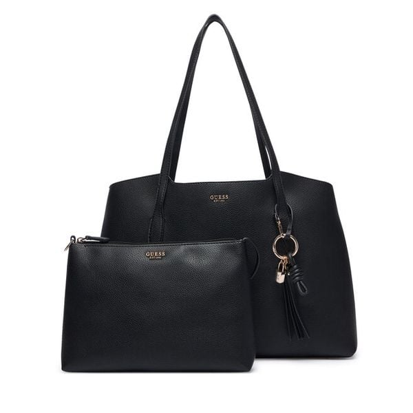 Torebka Guess. Czarne shopperki damskie Guess, z aplikacjami, bez dodatków. Za 634.99 zł.