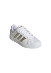 Buty ADIDAS STREETTALK Biały. Białe obuwie trekkingowe damskie Adidas, z materiału, bez zapięcia. Za 313.10 zł.