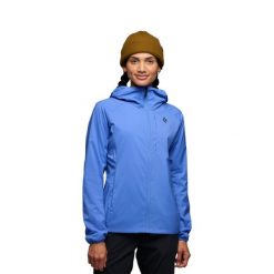 Izolowana bluza z kapturem damska Black Diamond Alpine Start. Niebieskie bluzy damskie Black Diamond, bez wzorów, sportowe, bez ramiączek, z kapturem. Za 921.90 zł.