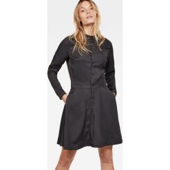G-Star Raw - Sukienka. Szare sukienki damskie G-Star Raw, na co dzień, s, bez wzorów, z materiału, casualowe, bez kołnierzyka, bez ramiączek, maxi, proste. W wyprzedaży za 319.90 zł.