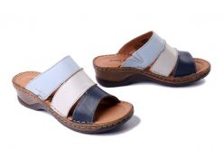 JOSEF SEIBEL 56686 24 532 Catalonia 86 ocean-multi, klapki damskie. Klapki damskie Josef Seibel, na lato, bez wzorów, ze skóry, bez obcasa, bez zapięcia. Za 289.90 zł.