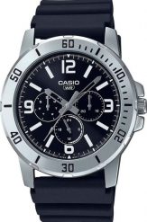 Zegarek Casio Zegarek marki Casio model MTP-VD300 kolor Czarny. Akcesoria męski. Sezon: Cały rok NoSize. Czarne zegarki męskie Casio, bez wzorów. Za 186.04 zł.
