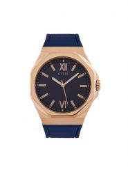 Guess Zegarek Emperor GW0850G3 Granatowy. Niebieskie, analogowe zegarki męskie Guess, z aplikacjami, z tworzywa sztucznego. Za 489.99 zł.
