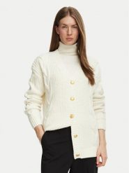 Marciano Guess Kardigan G6BR26 Z1838 Kremowy Regular Fit. Białe kardigany damskie Marciano Guess, l, z aplikacjami, bez kołnierzyka. Za 779.99 zł.