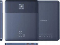 Powerbank Baseus Baseus Blade2 12000mAh 65W + kabel USB-C niebieski. Niebieskie powerbanki Baseus. Za 279.00 zł.