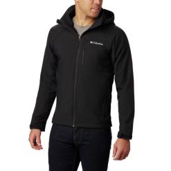 Kurtka softshell męska Columbia Cascade Ridge II. Czarne kurtki męskie Columbia, m, bez wzorów, z softshellu, bez kaptura. Za 403.99 zł.