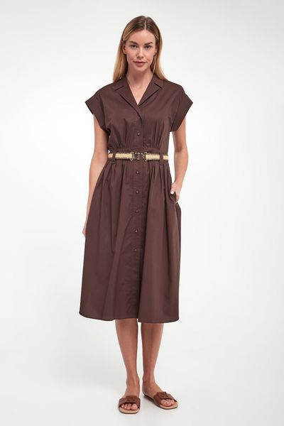 Sukienka damska midi TWINSET. Sukienki damskie Twinset Milano, bez wzorów, bez kołnierzyka, bez ramiączek, midi. Za 1,719.00 zł.