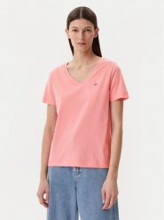 Gant T-Shirt Shield 4200750 Różowy Regular Fit. Czerwone t-shirty damskie GANT, s, bez wzorów, z bawełny, bez kołnierzyka, bez ramiączek. Za 119.99 zł.