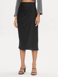 YAS Spódnica midi 26032507 Czarny Regular Fit. Czarne spódnice damskie YAS, s, bez wzorów, z syntetyku, midi. Za 369.99 zł.