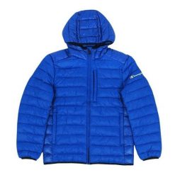 Męska Kurtka Z Kapturem I Kieszenią Na Piersi. Niebieskie kurtki męskie Champion, m, bez wzorów, sportowe, z kapturem. Za 527.99 zł.