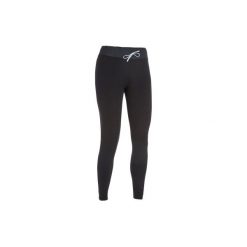 Legginsy UV surfing 500 damskie. Czarne legginsy damskie OLAIAN, bez wzorów, z elastanu. Za 59.99 zł.