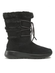 Skechers Buty Skechers On The Go Joy Cyclone Czarny. Czarne botki damskie Skechers, bez wzorów, ze skóry, bez obcasa, na płaskiej podeszwie, bez zapięcia. Za 399.99 zł.