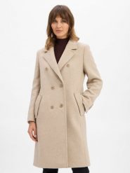 Drykorn wełniany płaszcz - Bramcote Kobiety Wełna beżowy, 38. Brązowe płaszcze damskie DRYKORN, bez wzorów, z wełny, eleganckie, bez kołnierzyka, bez kaptura. Za 1,199.95 zł.