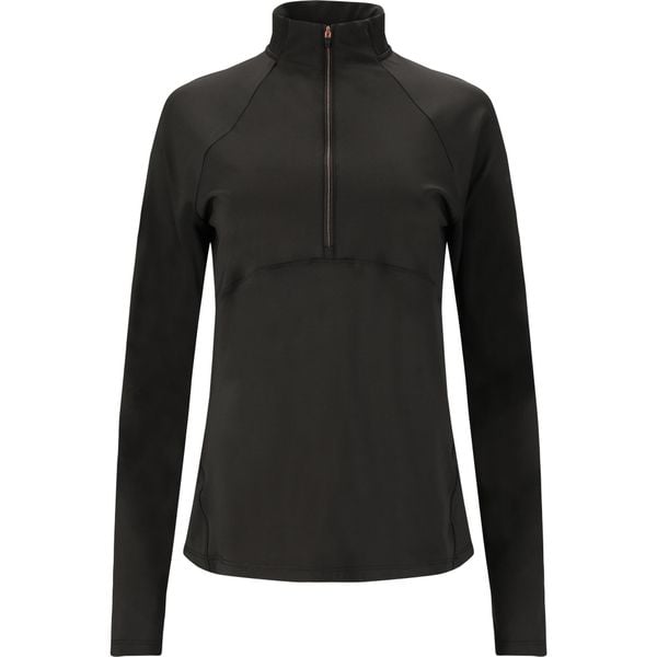 Bluza midlayer damska Endurance Lucile. Czarne bluzy damskie Endurance, bez wzorów, sportowe, bez ramiączek, bez kaptura. Za 179.99 zł.