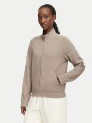EA7 Emporio Armani Bluza 7W000457 AF13135 U6100 Beżowy Regular Fit. Brązowe bluzy damskie EA7 Emporio Armani, s, bez wzorów, z bawełny, bez ramiączek, bez kaptura. Za 489.99 zł.