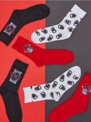 Skarpetki 3 pack - wielobarwny. Skarpety męskie Sinsay, bez wzorów. W wyprzedaży za 9.99 zł.