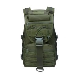 Plecak turystyczny OFF ACC survival hiker. Brązowe plecaki męskie OFFLANDER, bez wzorów, z materiału. Za 161.76 zł.