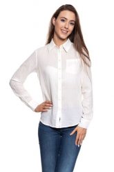 KOSZULA WRANGLER 1 PKT SHIRT PETAL PINK W5241OBY1 112129365. Różowe koszule damskie Wrangler, xs, bez wzorów, bez kołnierzyka, bez ramiączek. W wyprzedaży za 59.99 zł.