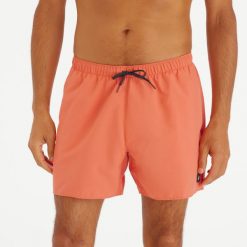 Spodenki surfingowe krótkie męskie Olaian 100 15" Hendaia Pockets. Niebieskie szorty męskie OLAIAN, bez wzorów, z materiału, sportowe. Za 34.99 zł.