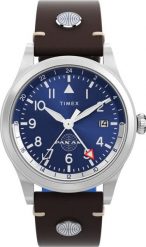 Zegarek męski Timex TW2W97300 brązowy. Brązowe zegarki męskie Timex, bez wzorów. Za 1,965.26 zł.