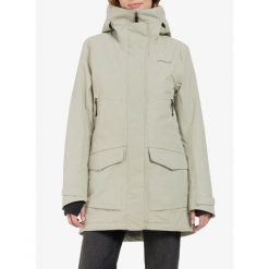 Płaszcz z membraną damski Didriksons Frida Parka 7. Zielone parki damskie Didriksons, na zimę, bez wzorów, bez kołnierzyka, bez kaptura. Za 627.99 zł.