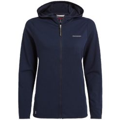 Damska bluza z kapturem full zip Craghoppers NosiLife Afia. Niebieskie bluzy damskie Craghoppers, bez wzorów, z dżerseju, bez ramiączek, z kapturem. Za 409.15 zł.