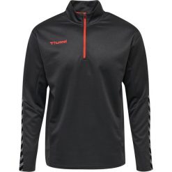 Bluza Hummel demi-zip hmlAUTHENTIC. Szare bluzy męskie Hummel, m, bez wzorów, z materiału, sportowe, bez ramiączek, bez kaptura. Za 160.00 zł.