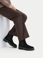 Lasocki Sztyblety CEO-WB-DAISY-09 Czarny. Czarne botki damskie Lasocki, bez wzorów, ze skóry, bez obcasa, na płaskiej podeszwie, bez zapięcia. Za 249.99 zł.