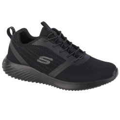 Buty sportowe Sneakersy męskie, Skechers Bounder. Czarne buty sportowe męskie Skechers, bez wzorów, z materiału, bez zapięcia, trekkingowe. Za 298.00 zł.