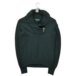 Damski sweter w kolorze granatowym. Niebieskie swetry nierozpinane damskie Ralph Lauren, s, bez wzorów, z dzianiny, eleganckie, bez kołnierzyka, bez ramiączek. Za 59.60 zł.