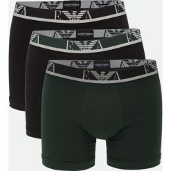 BOKSERKI 3 PAK EMPORIO ARMANI. Czarne bokserki męskie Emporio Armani, bez wzorów, z bawełny. Za 239.00 zł.