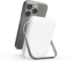 PURO Stand Power Mag, 5000 mAh, Lithium Polymer (LiPo), Wireless charging, 5 V, Silver, White. Białe powerbanki PURO. Za 334.54 zł.