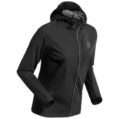 Kurtka do biegania damska Daehlie Sportswear Winter Run Protect. Czarne kurtki sportowe damskie DAEHLIE, na zimę, l, bez wzorów, z elastanu, bez ramiączek, bez kaptura, do biegania. Za 581.50 zł.